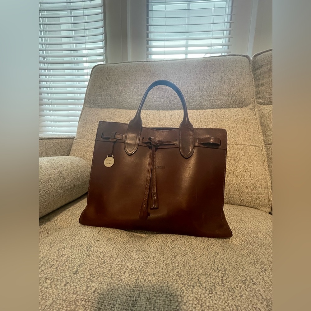 Dooney & Bourke Rich Brown Leather Satchel